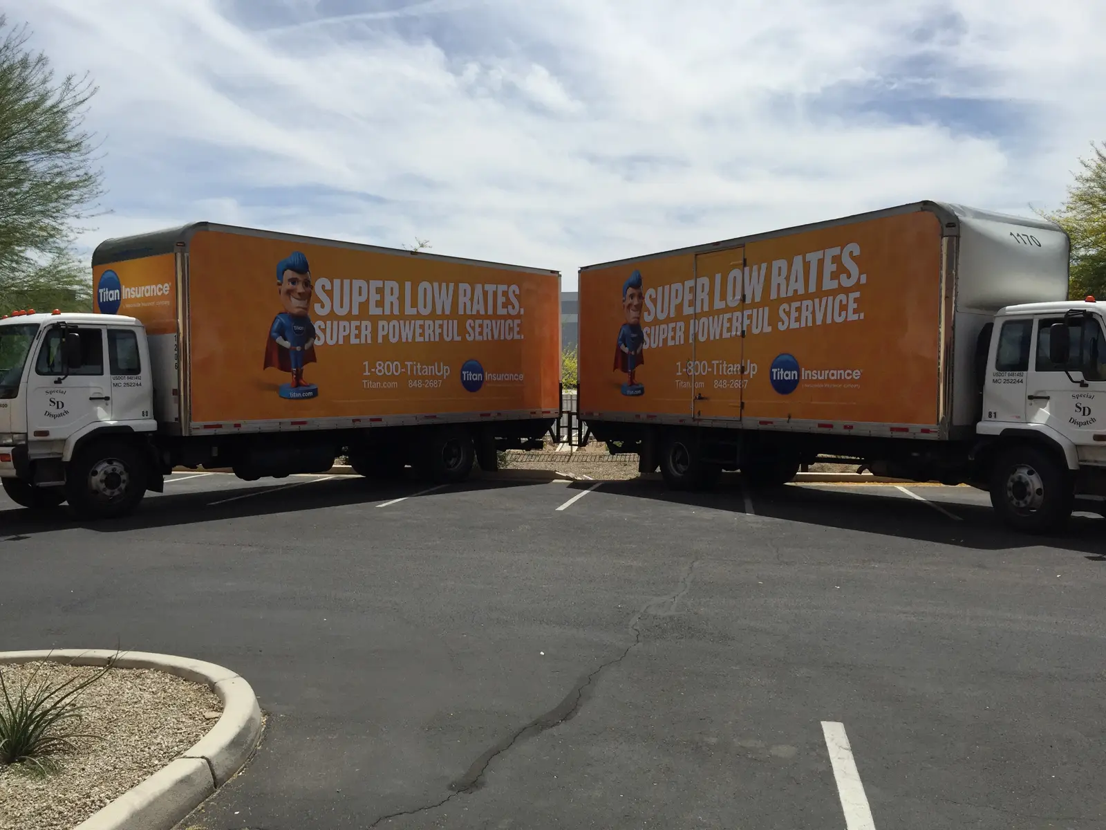 Titan Insurance Sales fleet on route