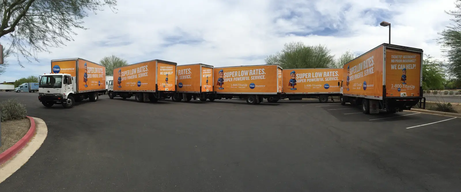 Titan Insurance Sales fleet on route